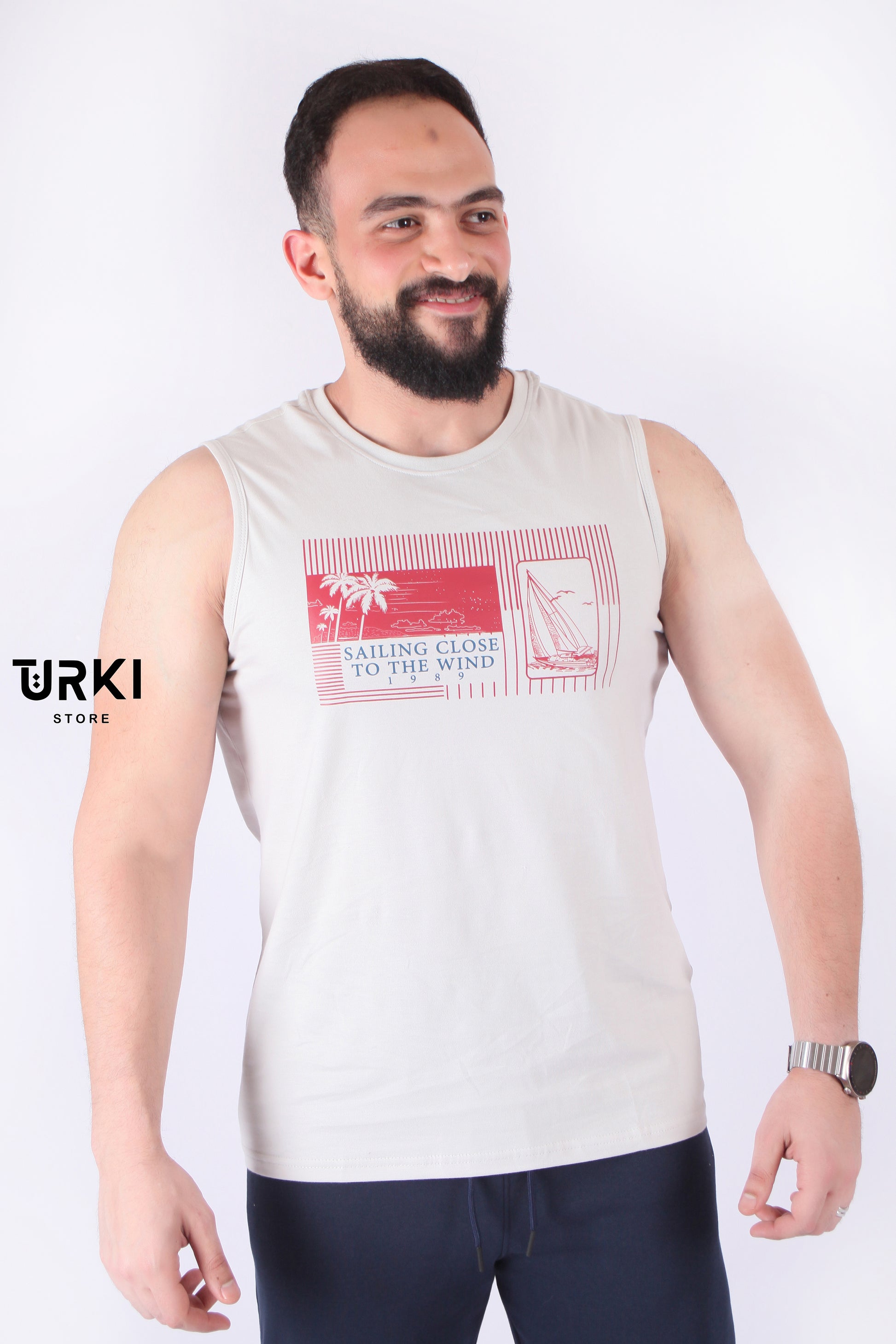 تي شيرت رجالي كت قطن-47