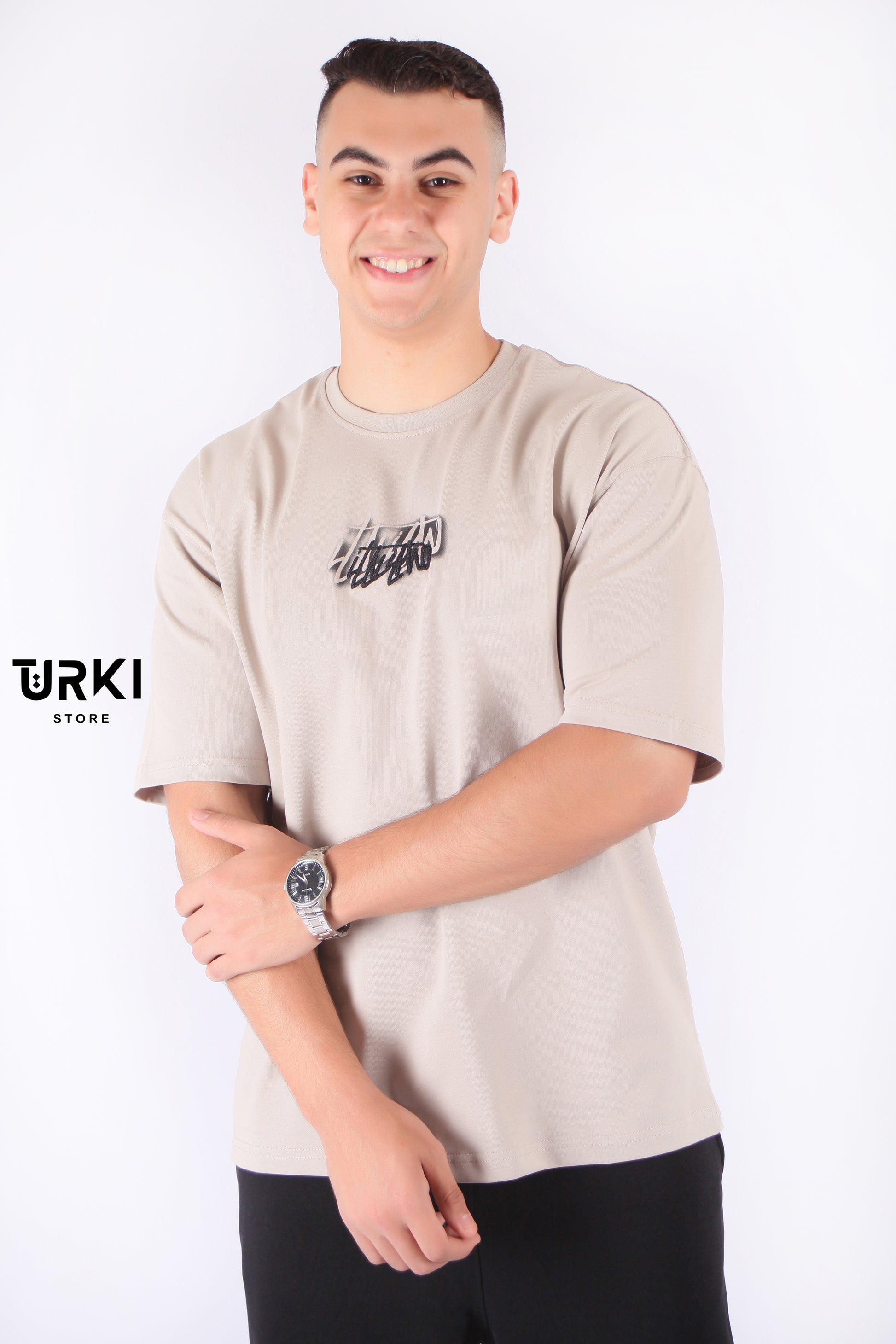 تي شيرت اوفر سايز رجالي قطن -1026