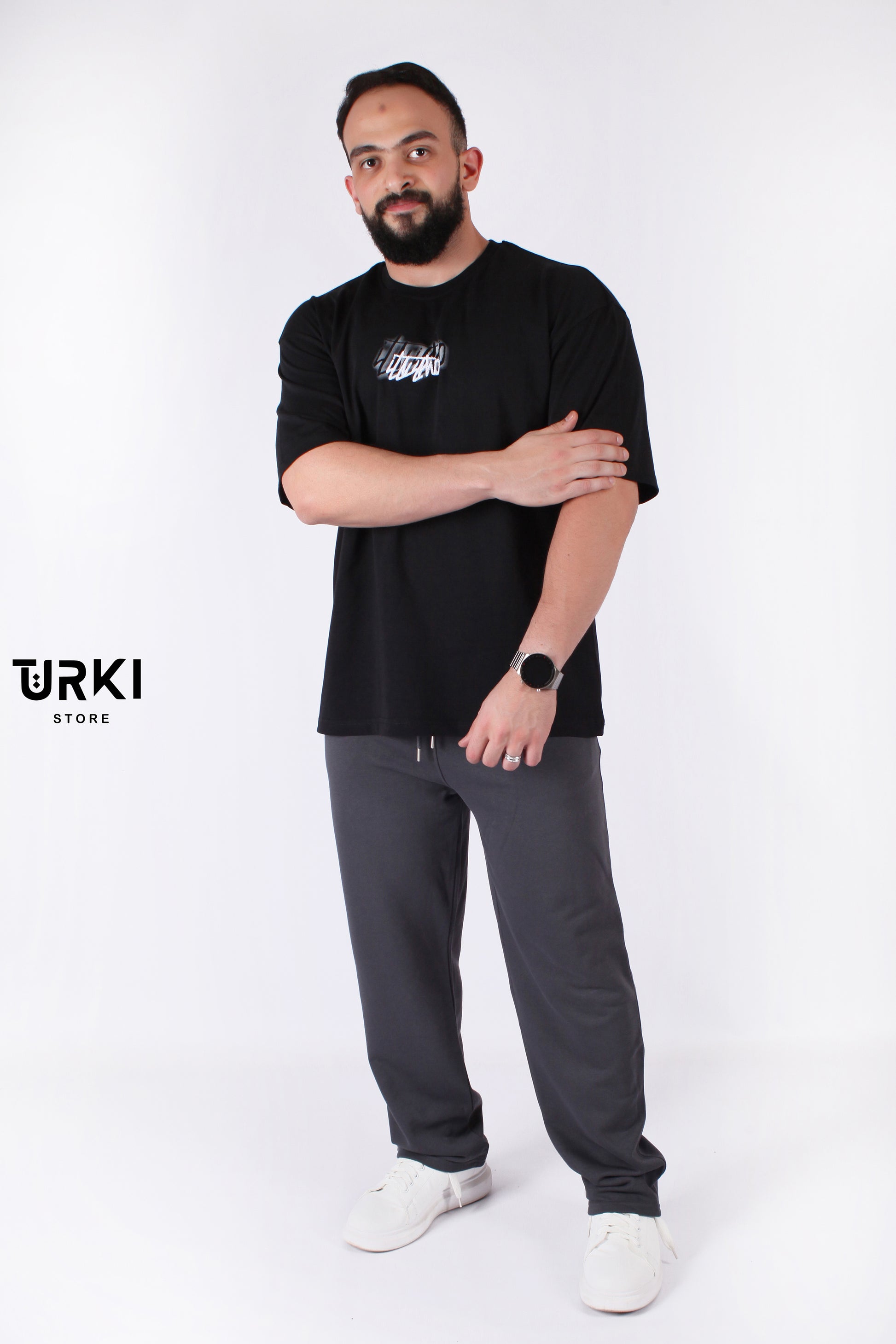 تي شيرت اوفر سايز رجالي قطن -1083