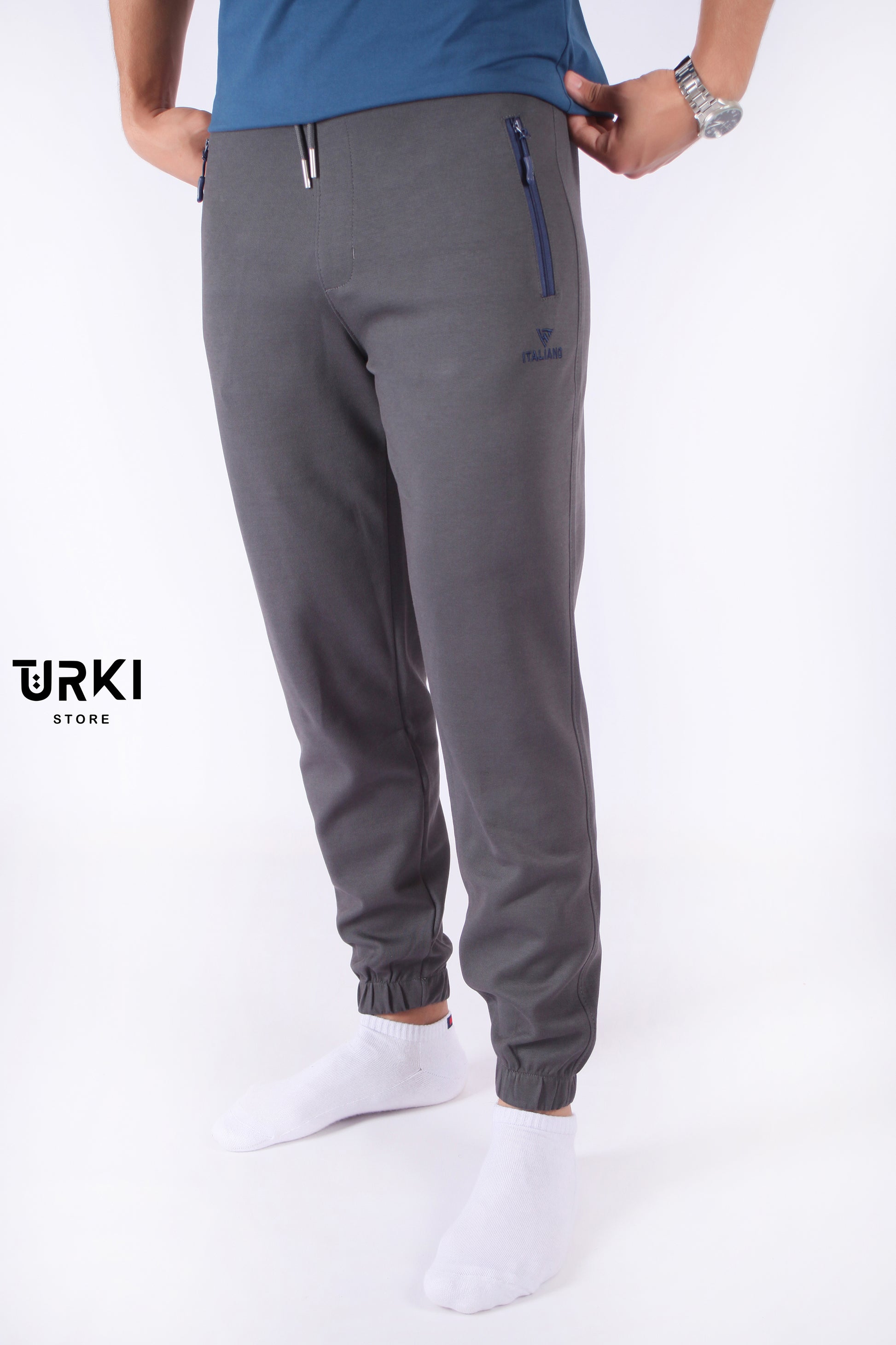 319-بنطلون رجالي قطن بأسورة