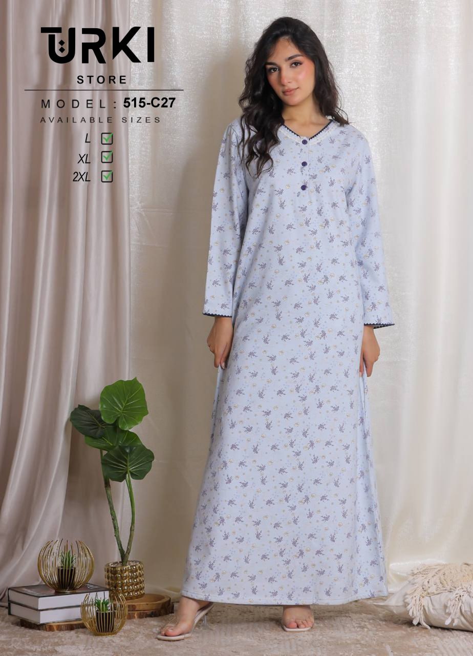 جلابية حريمي قطن كود 515