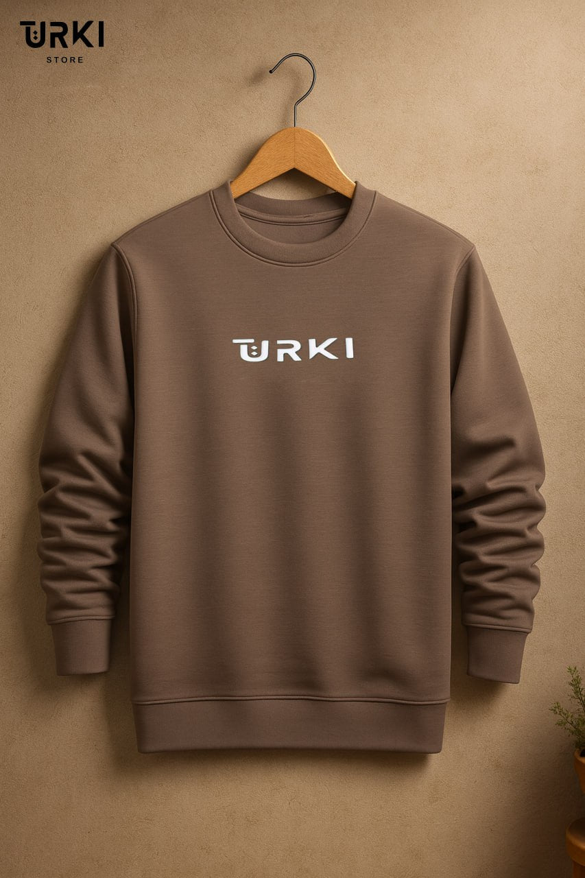 تركي سويت شيرت بيزك قطن مبطن