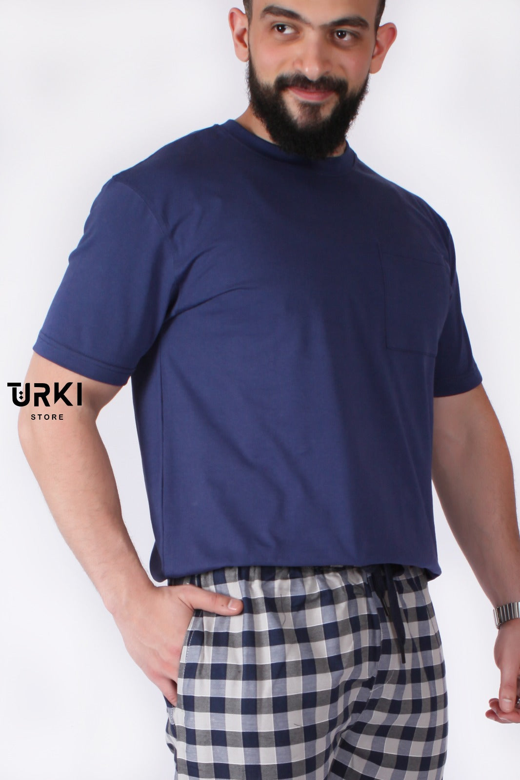 تي شيرت تركي ساده بجيب