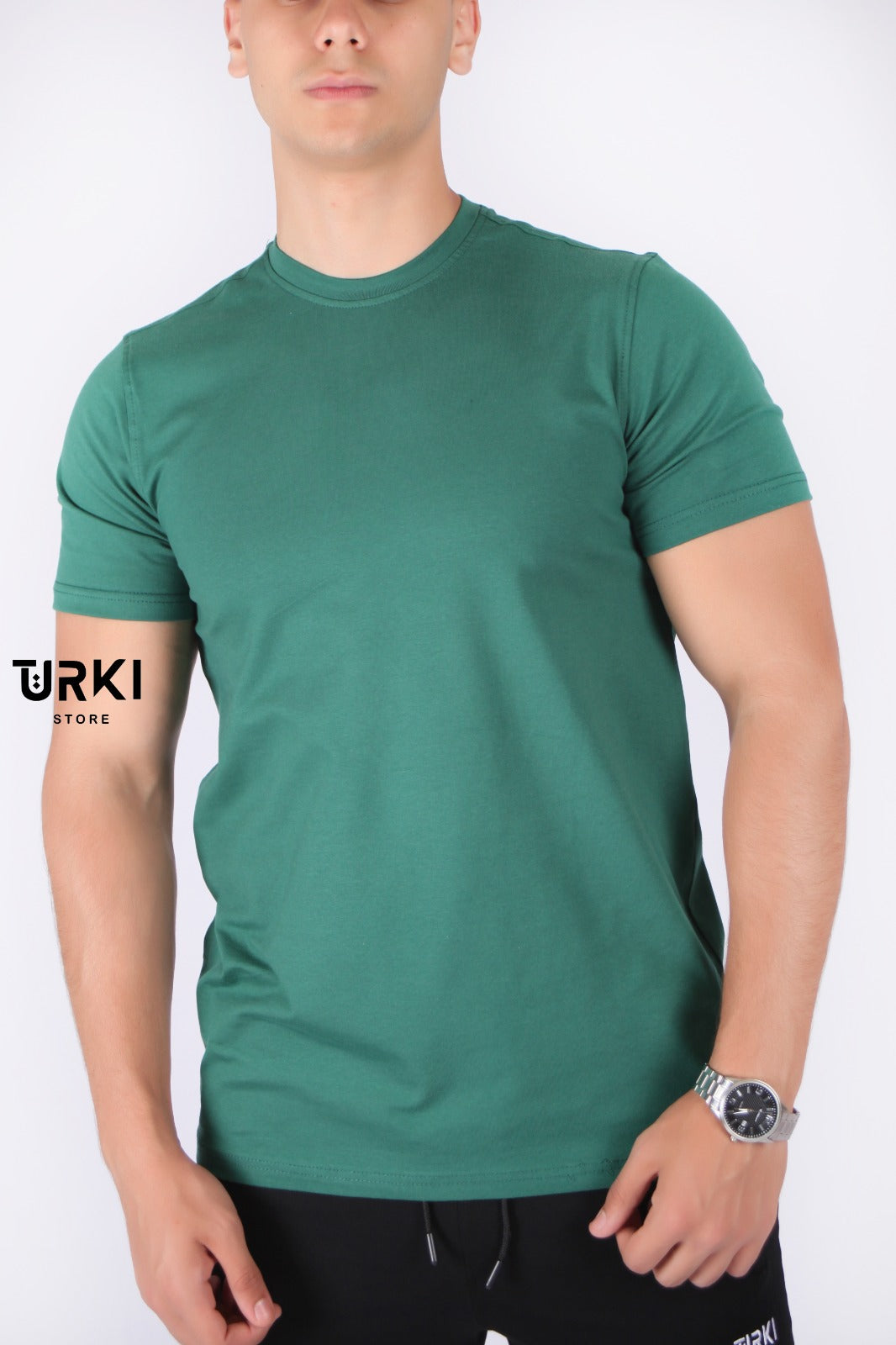 تي شيرت تركي نص كم ساده