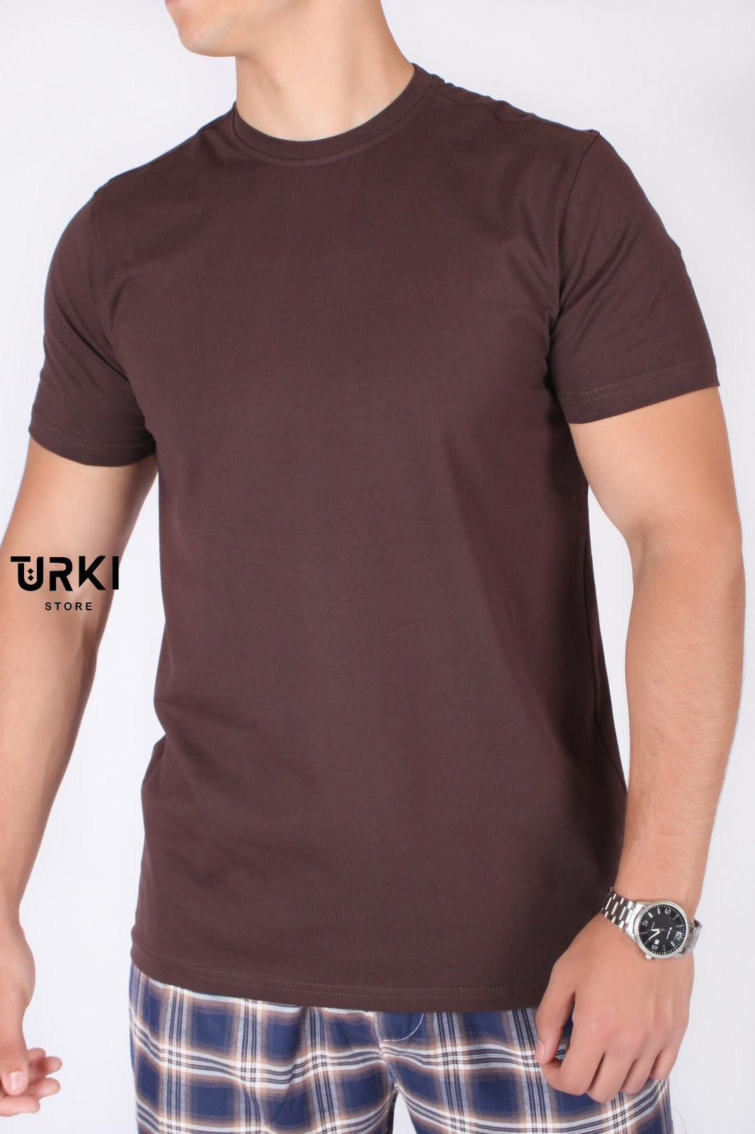 تي شيرت تركي نص كم ساده