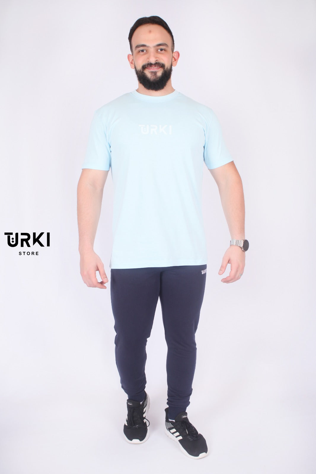 بيجاما رجالي قطن تي شيرت + بنطلون من تركي