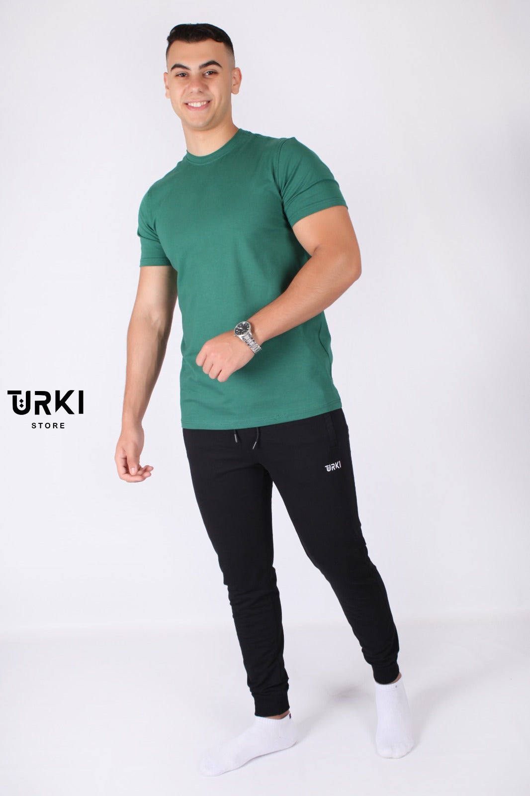 بيجاما رجالي قطن تي شيرت + بنطلون من تركي