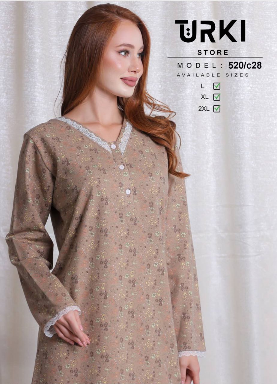 جلابية حريمي قطن كود 520