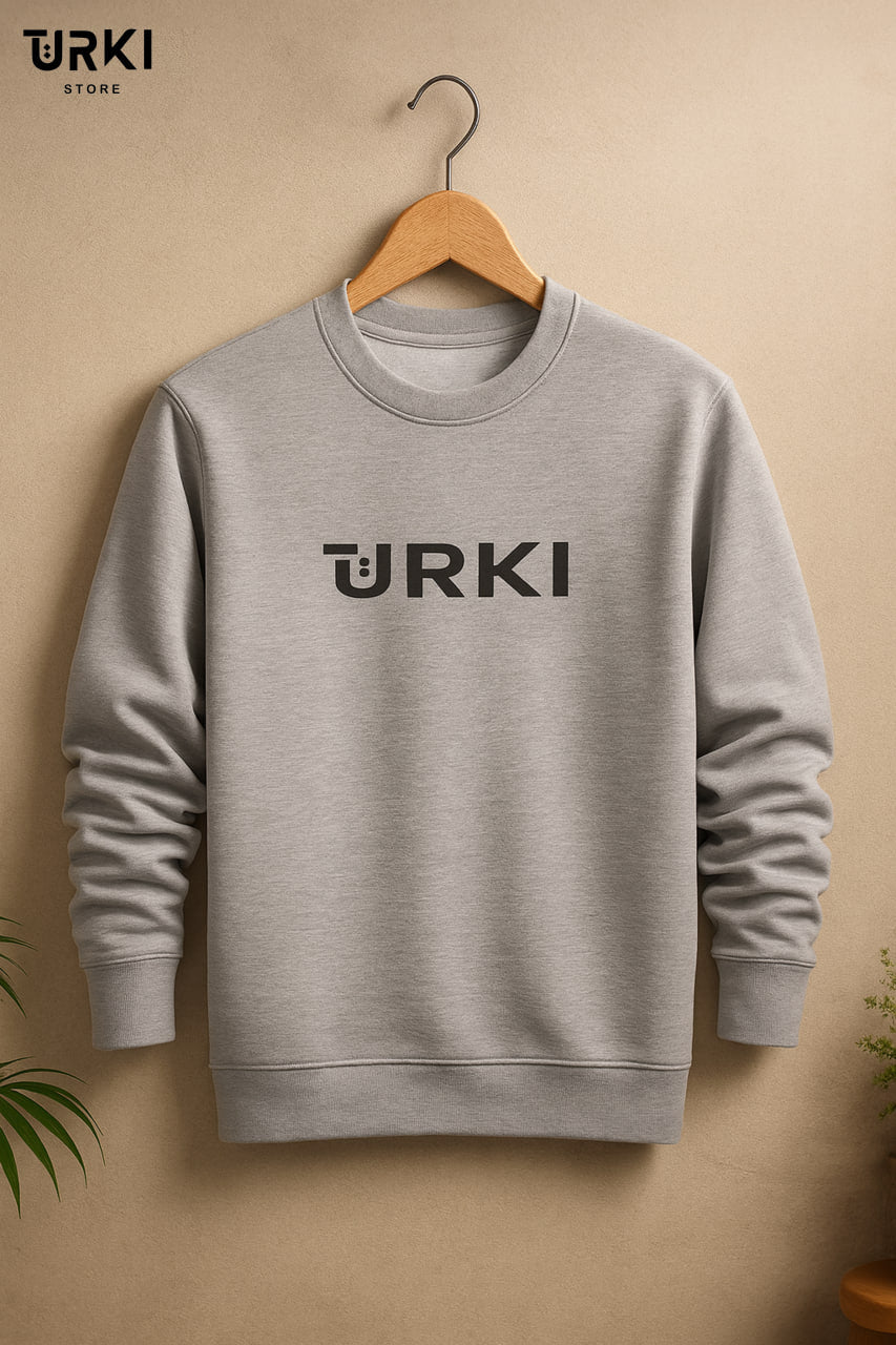 تركي سويت شيرت بيزك قطن مبطن