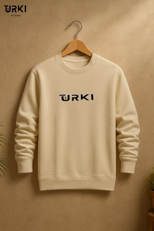 تركي سويت شيرت بيزك قطن مبطن