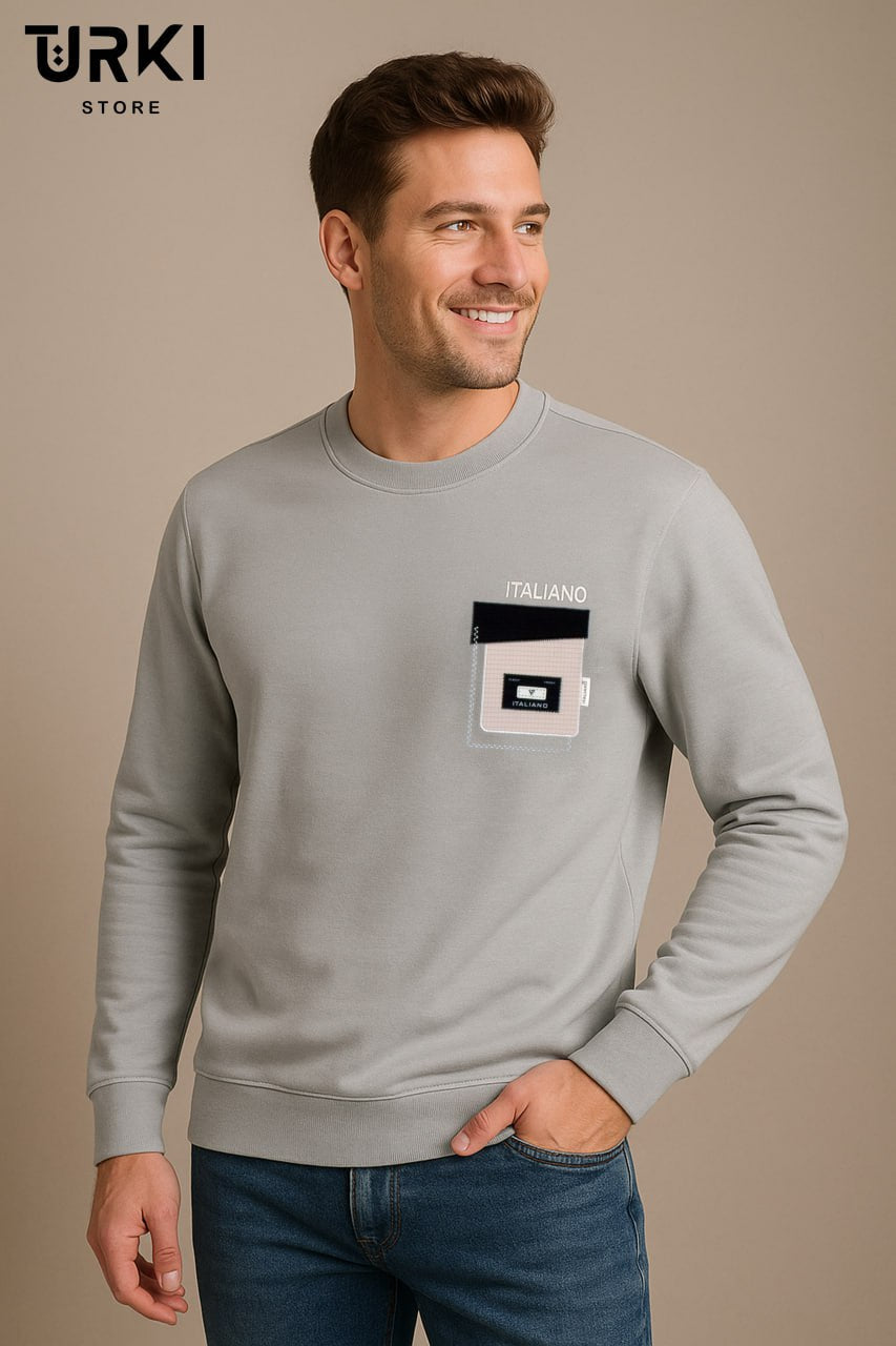 سويت شيرت رجالي قطن مبطن كود 01598