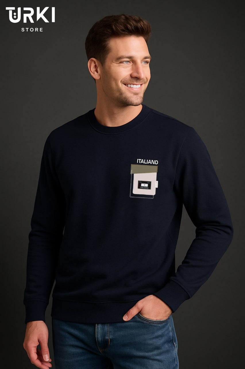 سويت شيرت رجالي قطن مبطن كود 01598