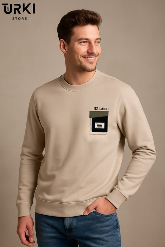 سويت شيرت رجالي قطن مبطن كود 01598