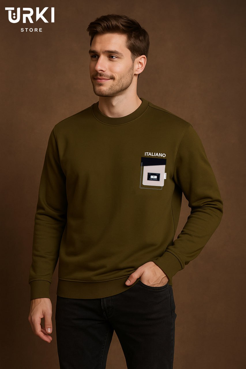 سويت شيرت رجالي قطن مبطن كود 01598