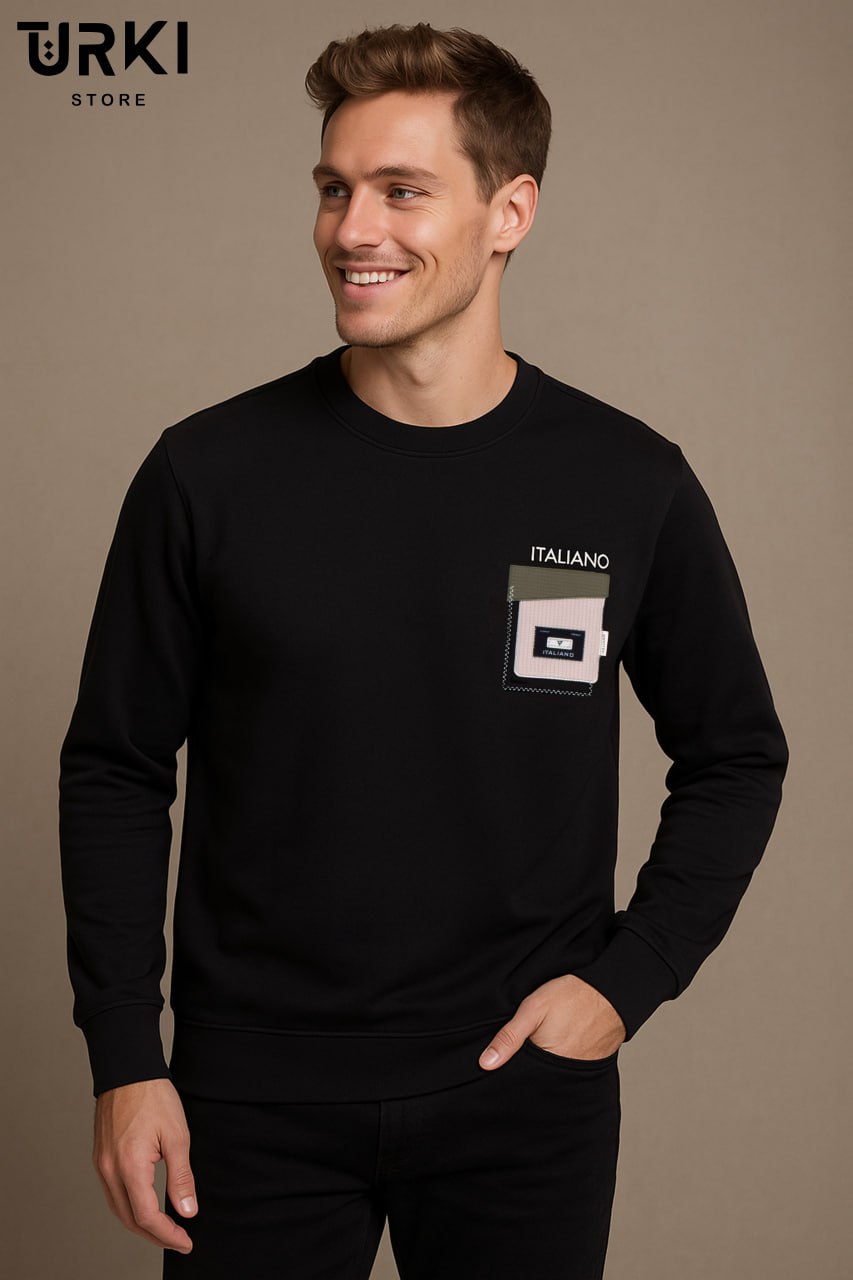 سويت شيرت رجالي قطن مبطن كود 01598