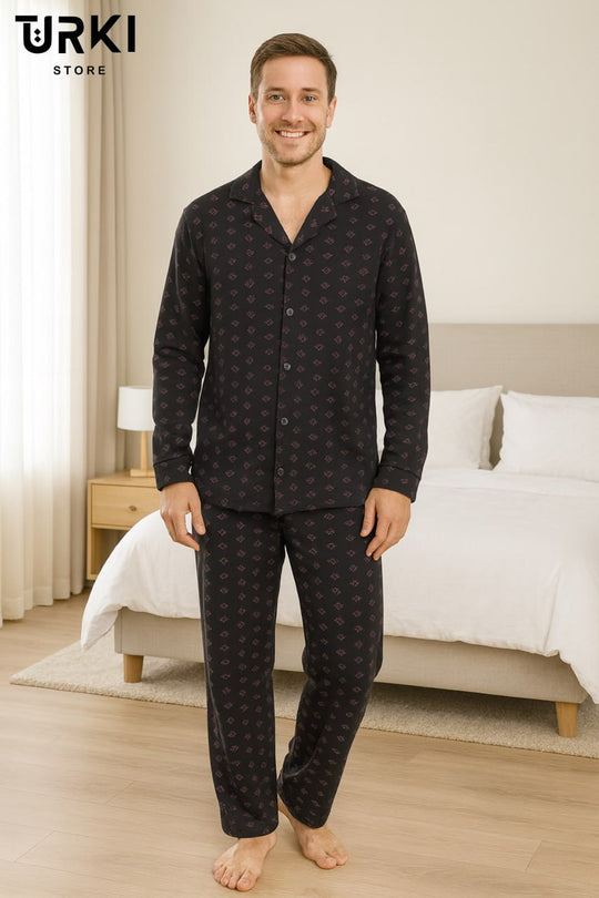 بيجاما رجالي قطن زراير