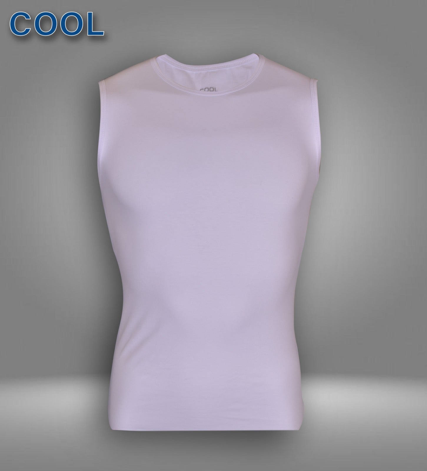 فانلة رجالي كت قطن استريتش ابيض COOL