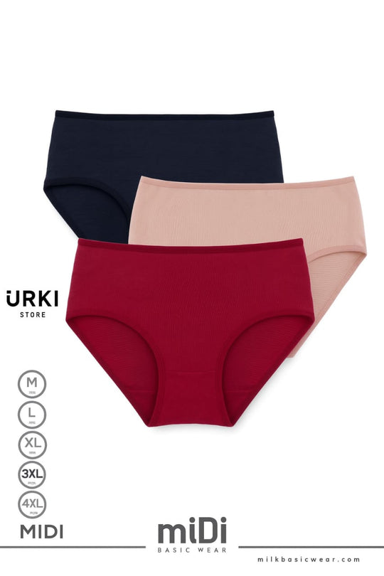 ميلك ميدي حريمي ساده 3 قطع