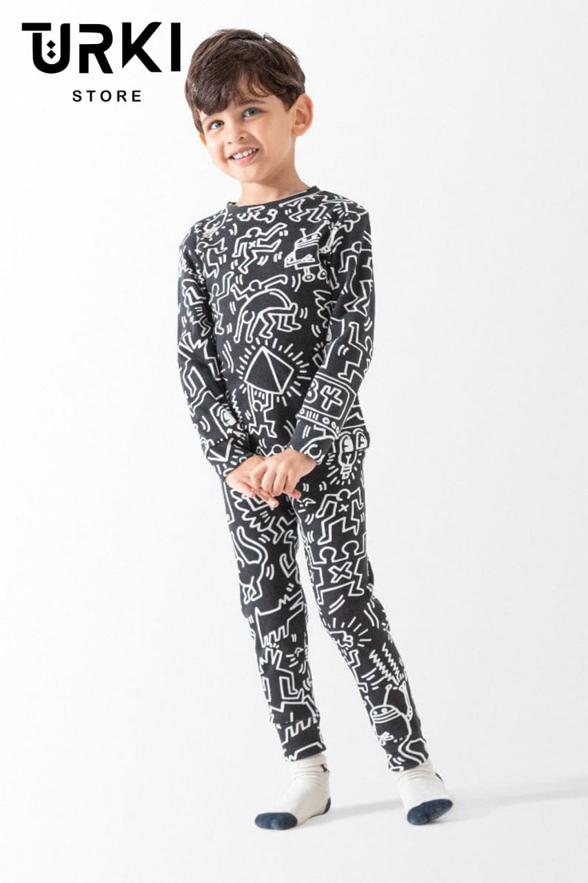 دفاية اطفال مطبوع مبطنة - B7