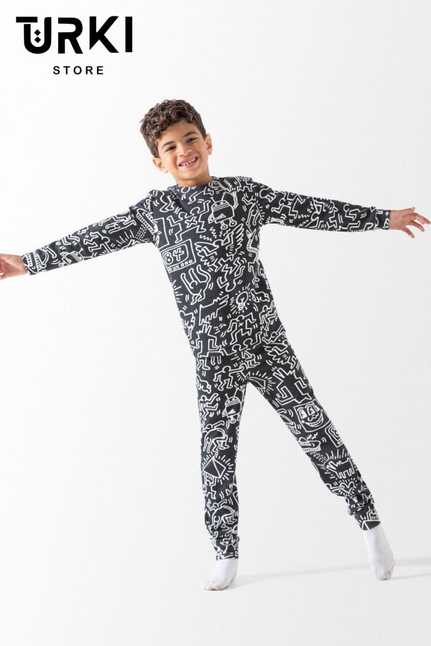 دفاية اطفال مطبوع مبطنة - B7