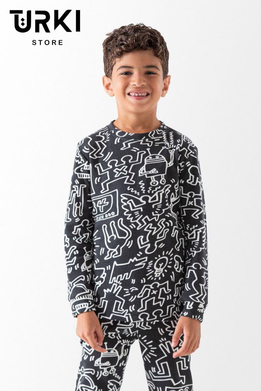 دفاية اطفال مطبوع مبطنة - B7