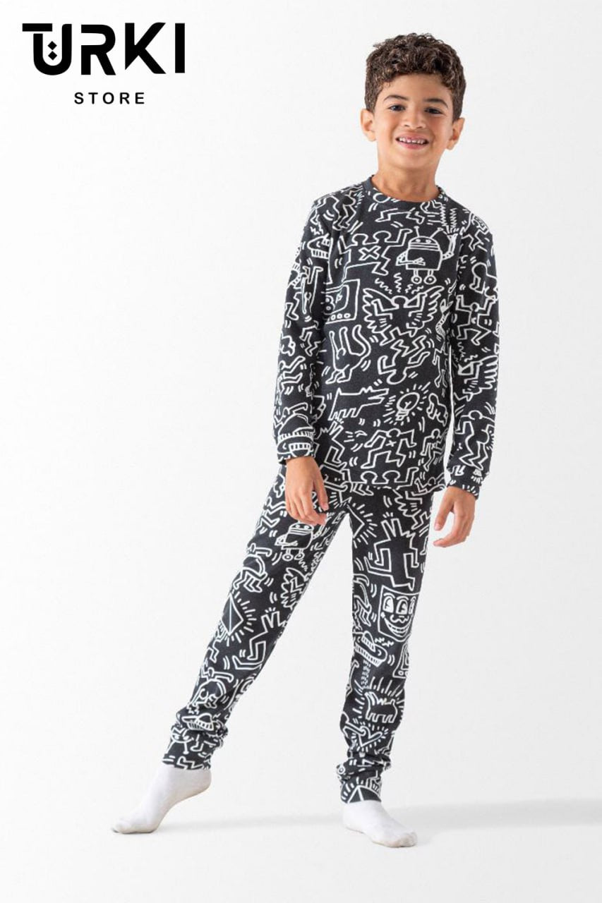 دفاية اطفال مطبوع مبطنة - B7