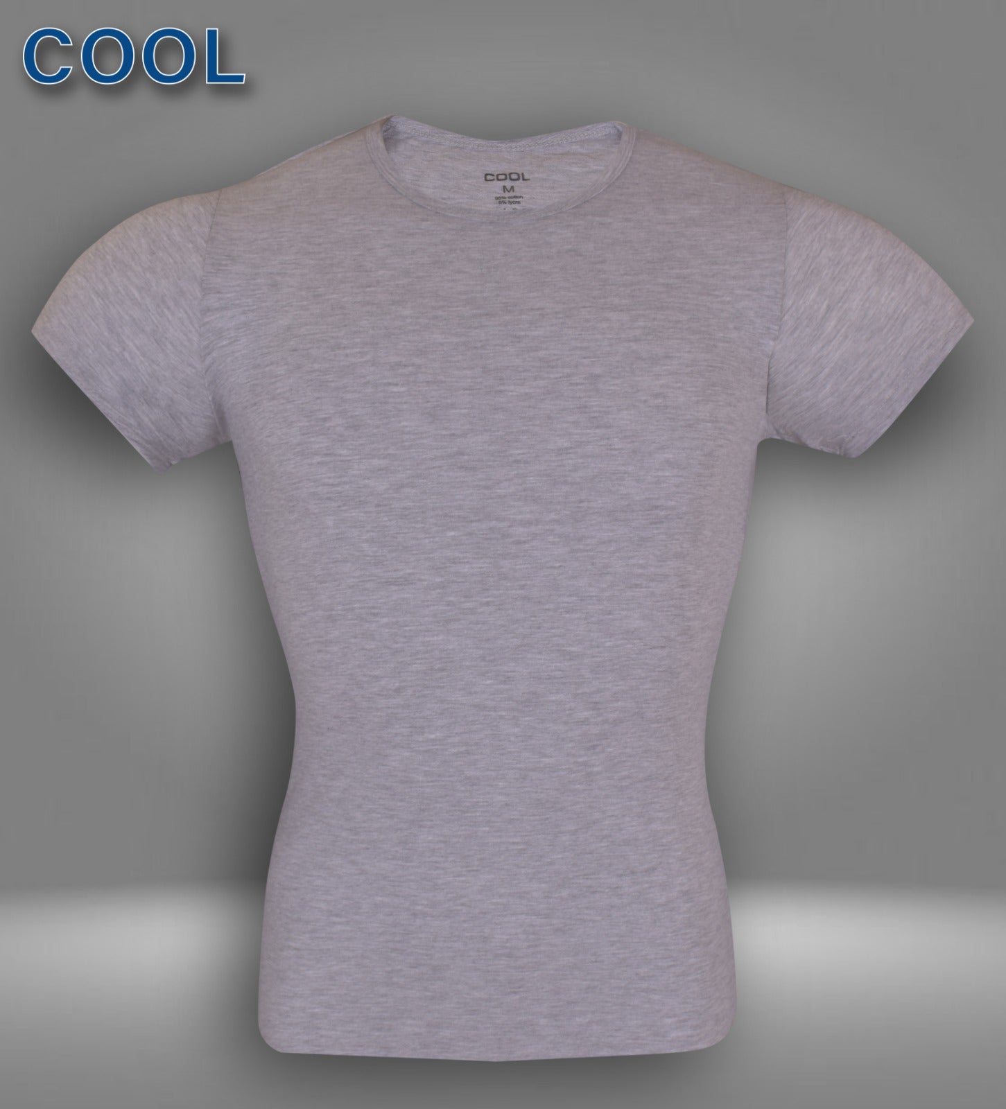 قطن استريتش (V) فانلة نص كم رجالي برقبة COOL