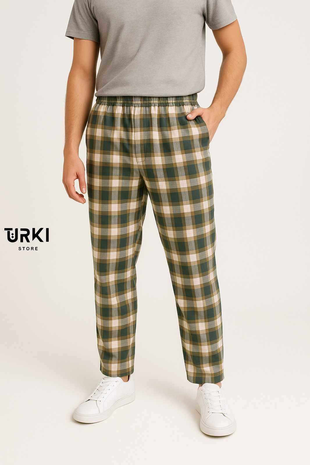 بنلطون تركي رجالي قطن كاروهات