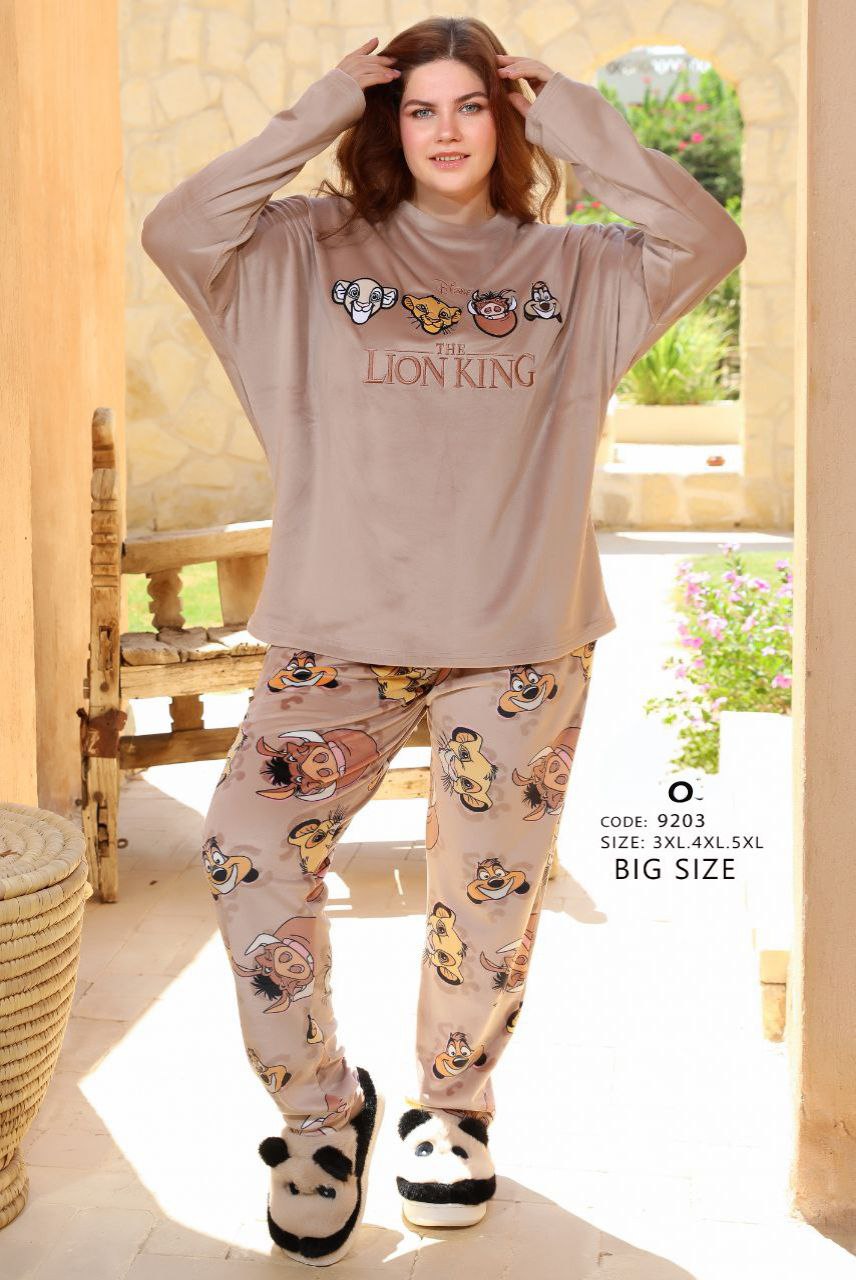 9203 تركي بيجامام حريمي بيج سايز كود