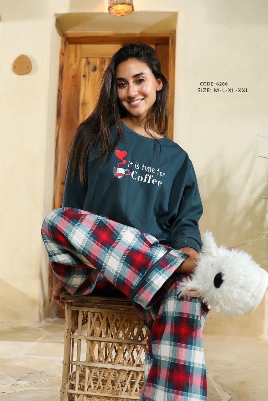 تركي بيجاما حريمي كود 6286