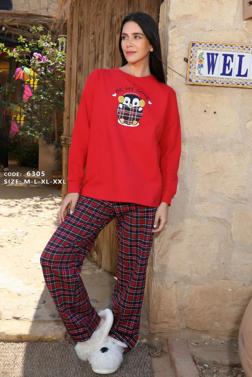تركي بيجاما حريمي كود 6305