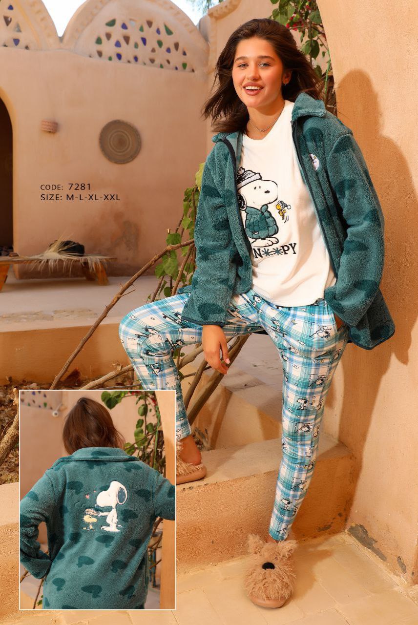 تركي بيجاما حريمي كود 7281