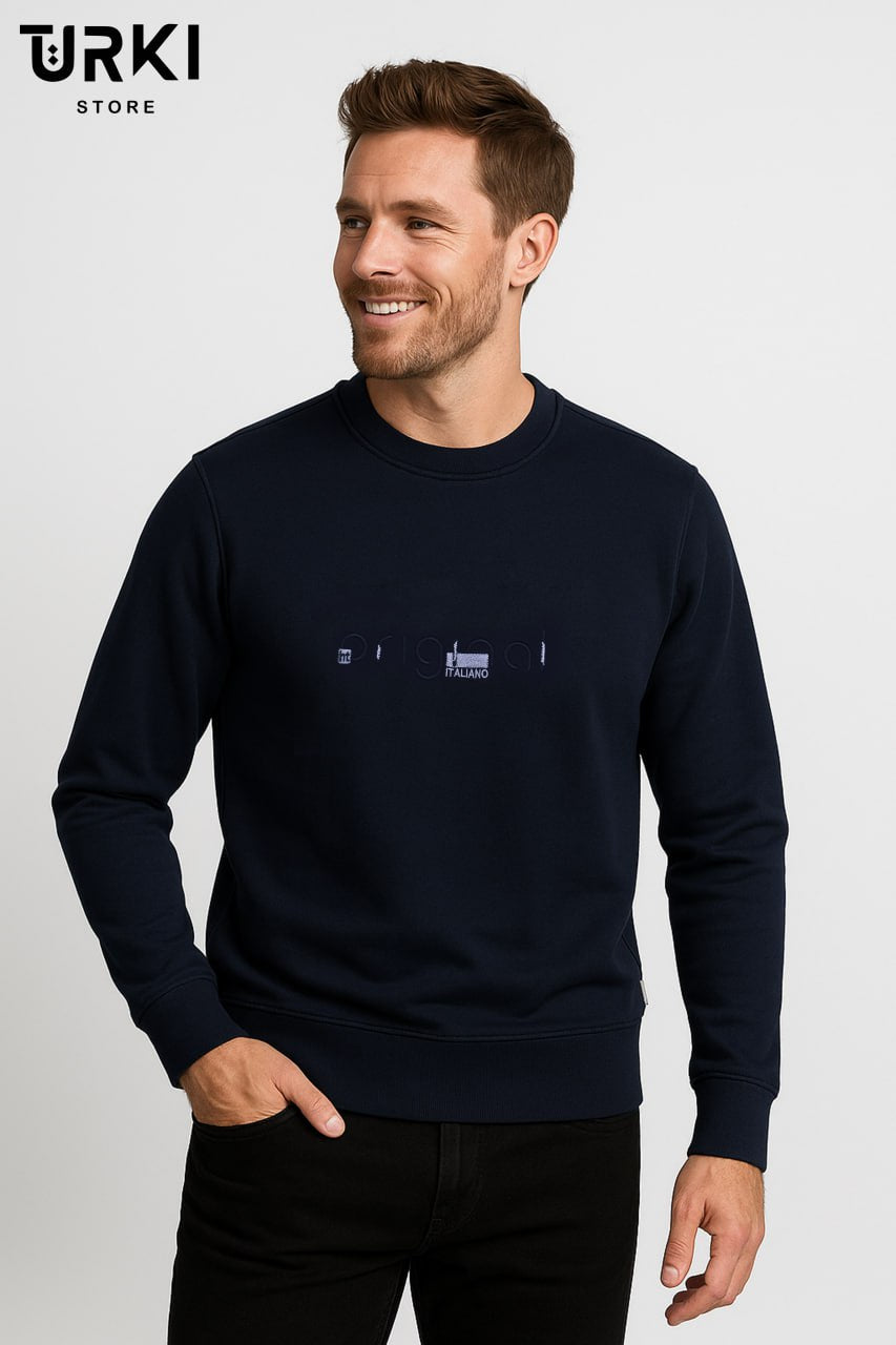 سويت شيرت قطن رجالي بيج سايز كود - 01591